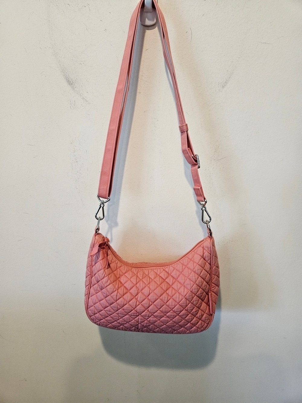 Vera Bradley Fannie Crescent Quilted Pink Bag - Women's Crossbody